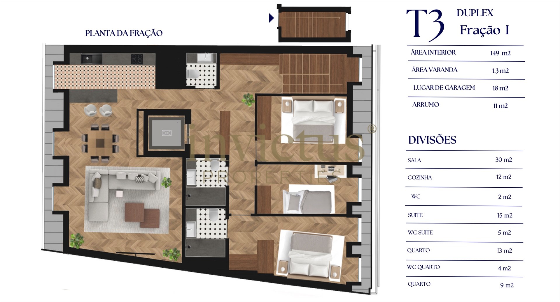 Apartamento T3 DUPLEX Venda em Cedofeita, Santo Ildefonso, Sé, Miragaia, São Nicolau e Vitória,Porto — foto 7