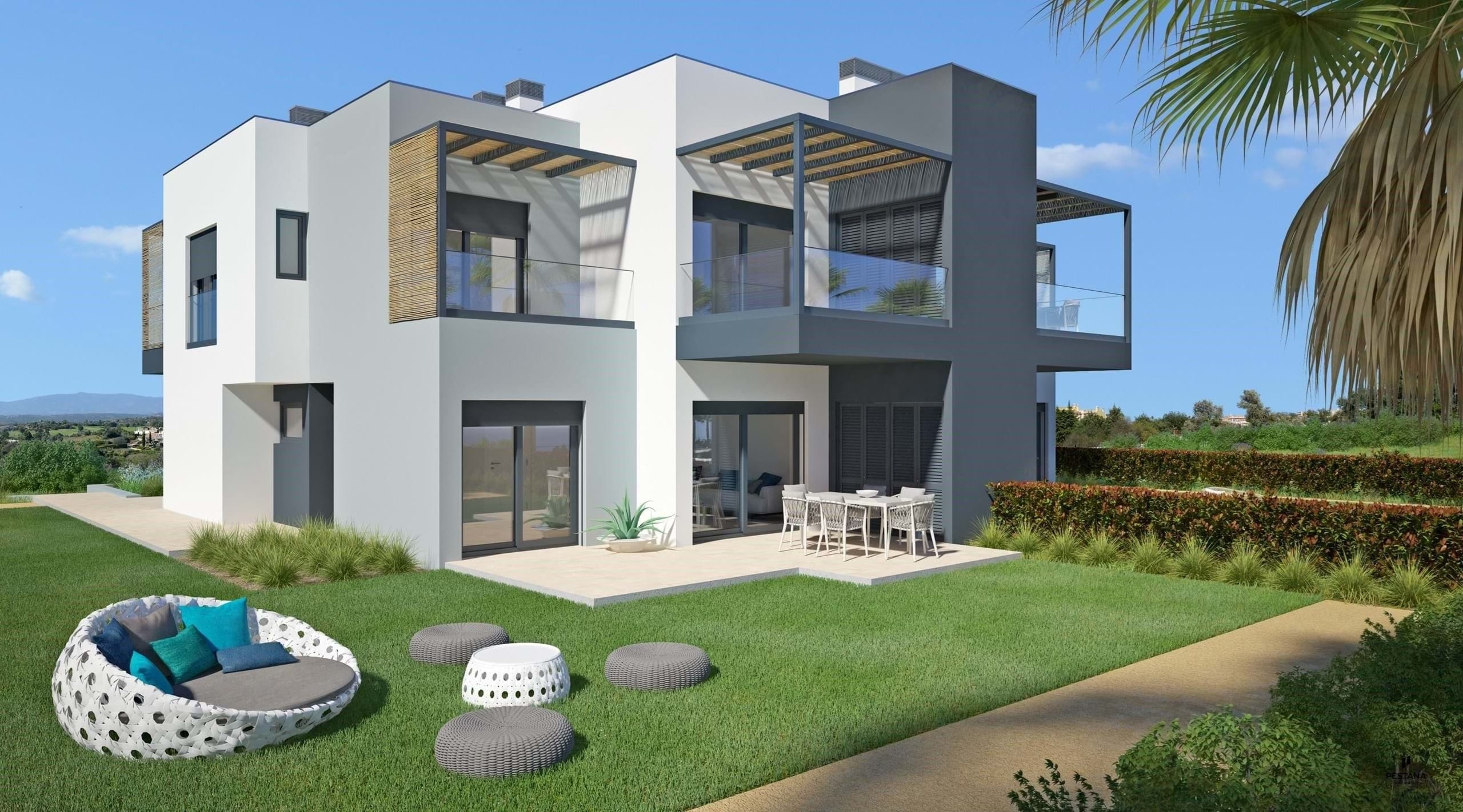 Apartamento T1 + 2 em condomínio fechado próximo do golfe