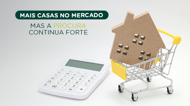 Casas novas à venda duplicam em cinco anos, mas procura continua forte